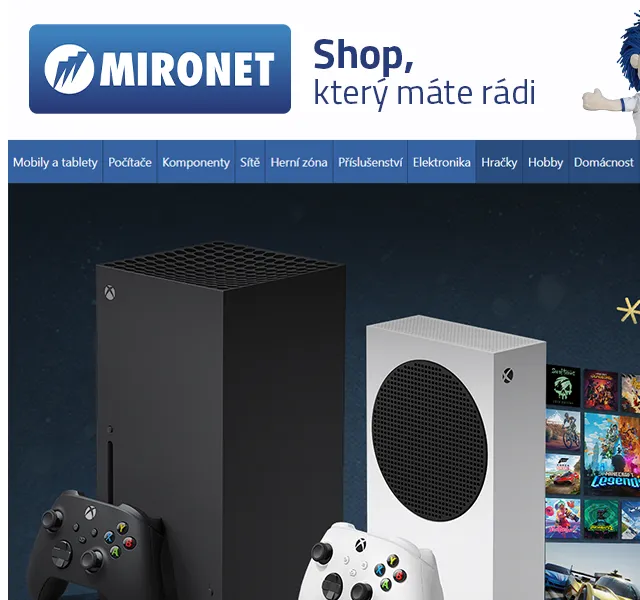 Mironet: Black Friday s Xbox ušetříte až 1.700 Kč – červenec 2026 | Nuslet.cz