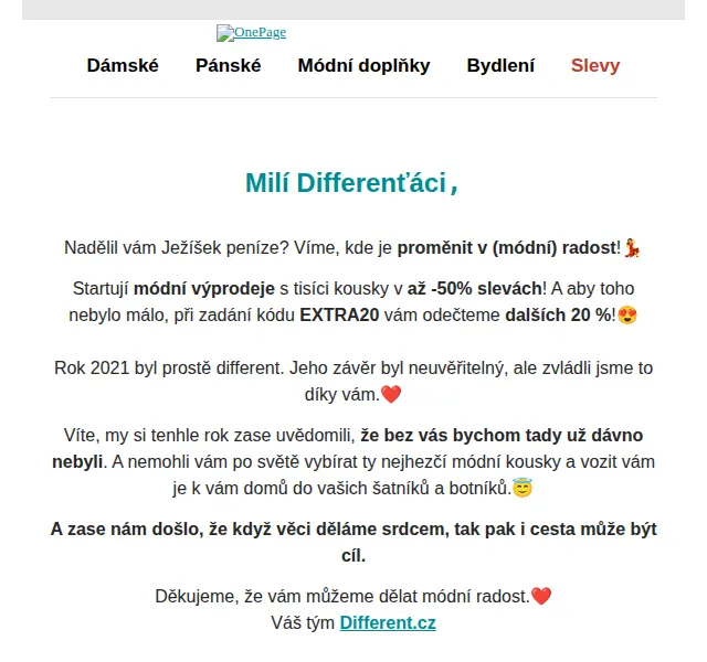 Different: Módní výprodej až -50 % – červen 2026 | Nuslet.cz
