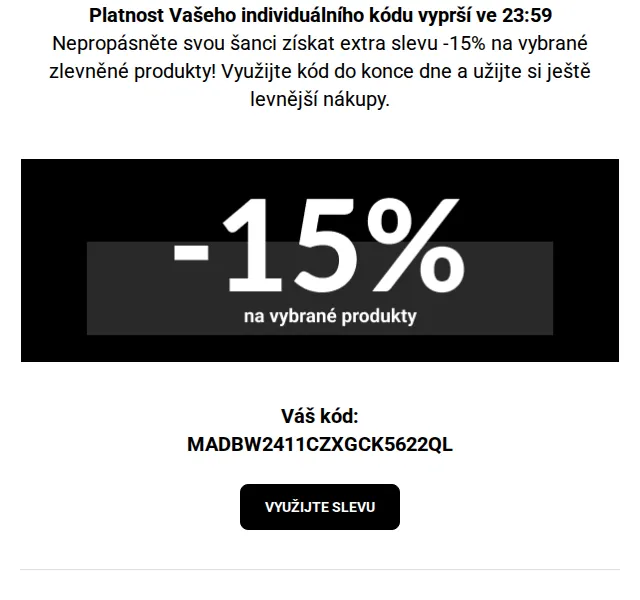Modivo: sleva 15% na vybrané produkty – červen 2026 | Nuslet.cz