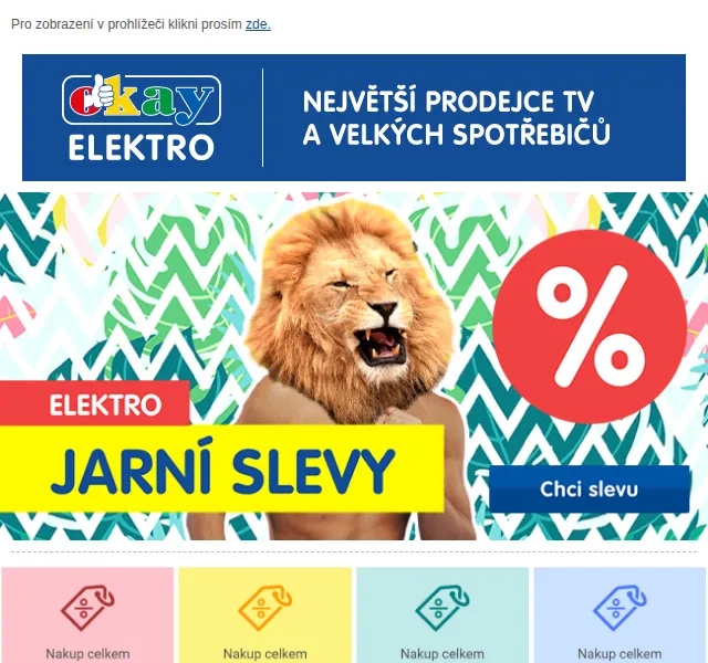 OKAY: Nabídka TV Samsung, LG, Philips – červen 2026 | Nuslet.cz