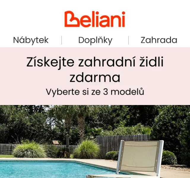 Beliani.cz: Zahradní židle zdarma + nábyt – duben 2026