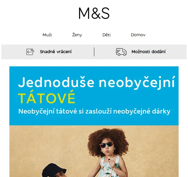 Marks and Spencer: Dárky pro otce – červen 2026 | Nuslet.cz
