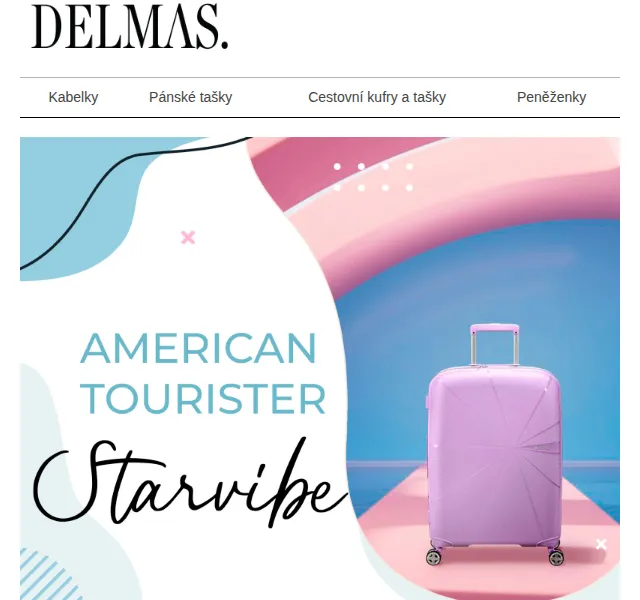 Delmas: American Tourister Starvibe s odpruženými koly – červenec 2026 | Nuslet.cz