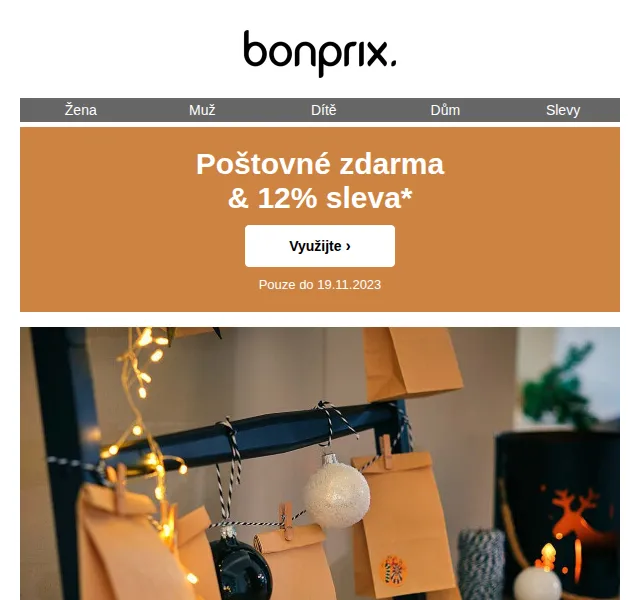 bonprix: 12% sleva + poštovné zdarma – červenec 2026 | Nuslet.cz
