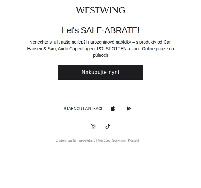 Westwing: Narozeninové nabídky GUBI, Ferm Living – červenec 2026 | Nuslet.cz