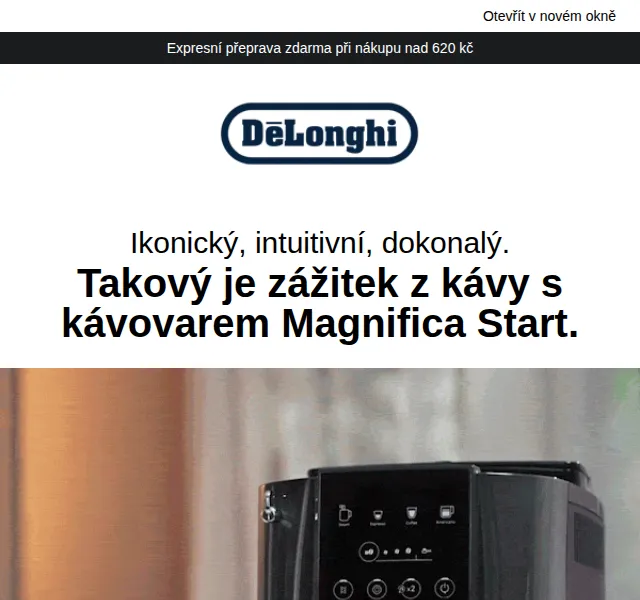 De'Longhi: Kávovar Magnifica Start – červen 2026 | Nuslet.cz