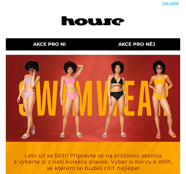 HOUSE: Swimwear kolekce – červen 2026 | Nuslet.cz