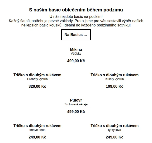 Takko Fashion: Basic kousky na podzim od 129 Kč – červenec 2026 | Nuslet.cz
