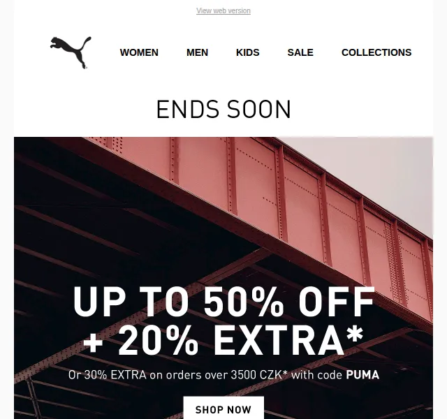PUMA: sleva až 30 % + 20 % na vše – červen 2026 | Nuslet.cz