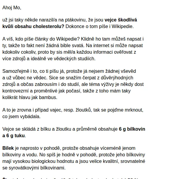 BAJOLA ✌ Fit bez diet: Vejce a cholesterol – červen 2026 | Nuslet.cz