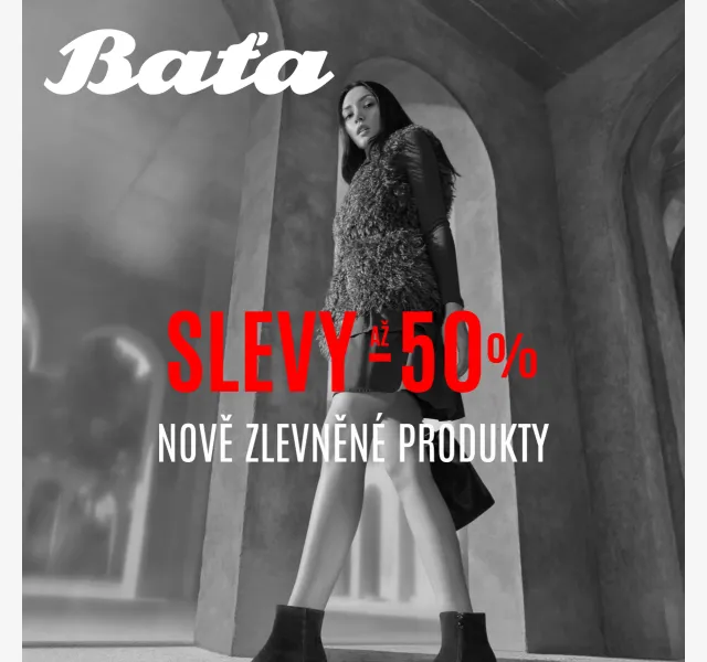 Baťa: Sleva až -50 % na oblíbenou obuv – duben 2026