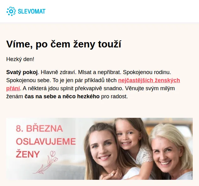 Slevomat: Dárky a zážitky pro ženy – červen 2026 | Nuslet.cz