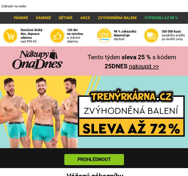 Lukáš z Trenýrkárna.cz: Multibaleni se slevou až 72 % – červenec 2026 | Nuslet.cz