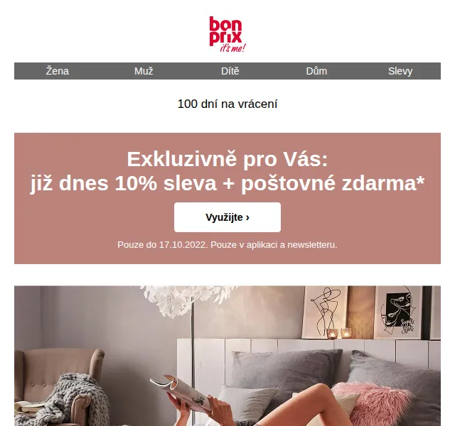 bonprix: 10% sleva + poštovné zdarma – červen 2026 | Nuslet.cz