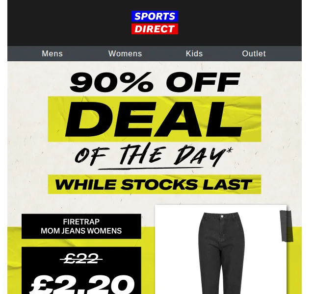 Sportsdirect.com: Džíny Mom fit za 2,20 £ – červen 2026 | Nuslet.cz