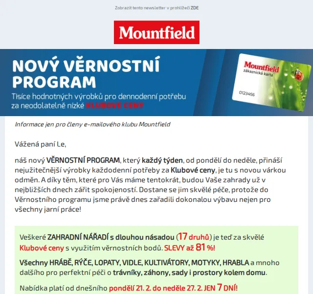 Mountfield: Zahradní nářadí Patriot a Kent & Stowe se slevou až 81 % – červen 2026 | Nuslet.cz