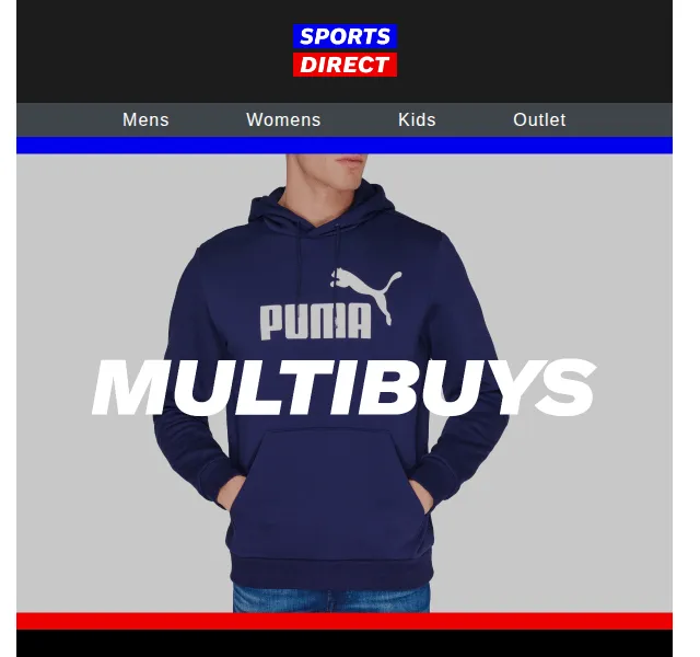Sportsdirect: Multibuys mikiny a overaly – červen 2026 | Nuslet.cz