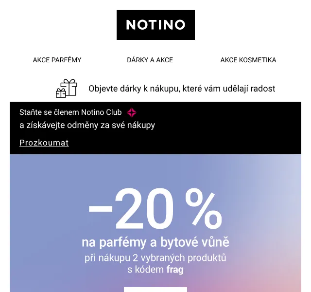 Notino: Voňavá sleva 20 % na parfémy – září 2026