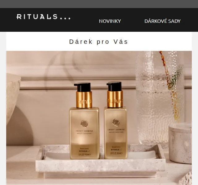 Rituals: Dárek k nákupu nad 1 200 Kč – kuchyňská sada Sweet Jasmine | Nuslet.cz