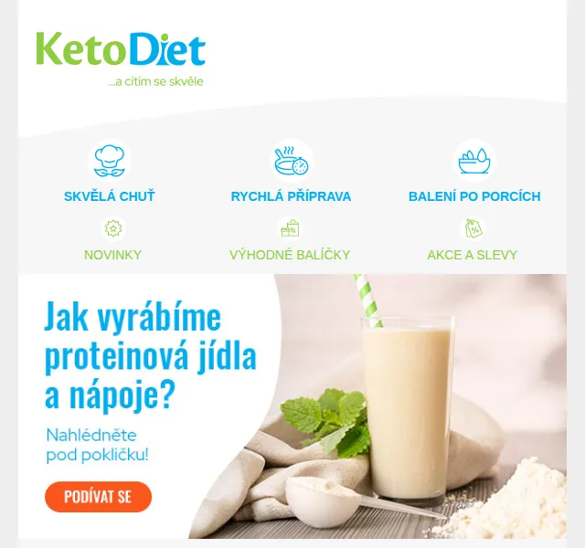 KetoDiet: Proteinové produkty ve slevě až 40 % – červen 2026 | Nuslet.cz