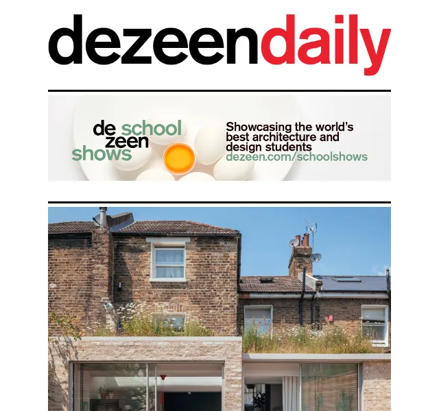Dezeen Daily: Novinky z architektury a designu – červenec 2026 | Nuslet.cz