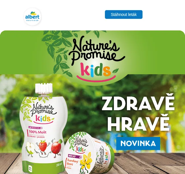 Albert: Slevy na Nature's Promise Kids – červenec 2026 | Nuslet.cz