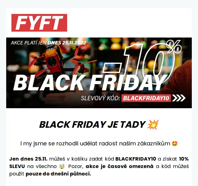 Zuzka | FYFT.cz: Black Friday 10% sleva – červen 2026 | Nuslet.cz