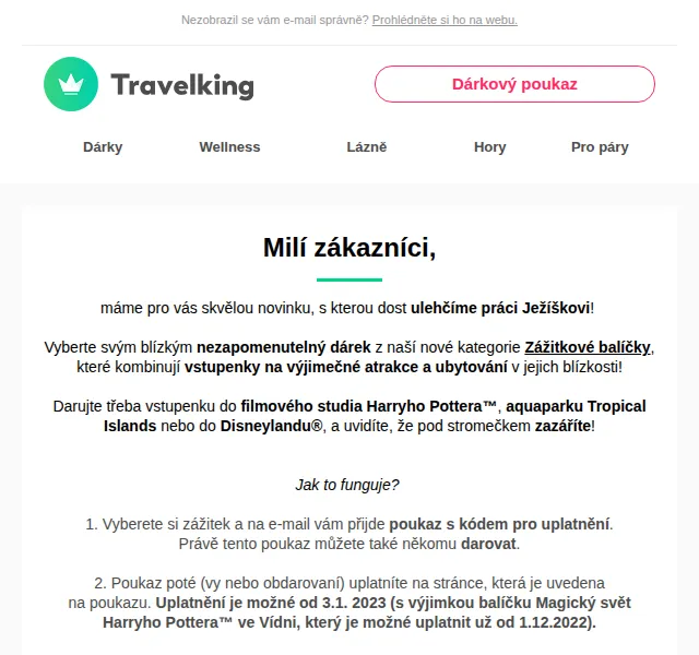 Travelking: Zážitkové balíčky s ubytováním – červen 2026 | Nuslet.cz
