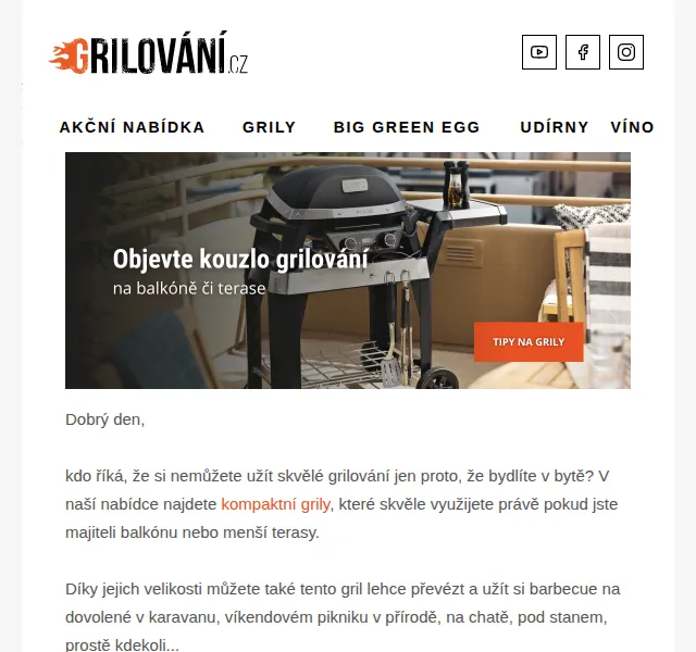 Grilování.cz: Grily na balkón od Weber – červen 2026 | Nuslet.cz