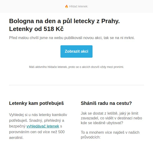 Cestujlevne.com: Bologna letecky z Prahy od 518 Kč – červen 2026 | Nuslet.cz