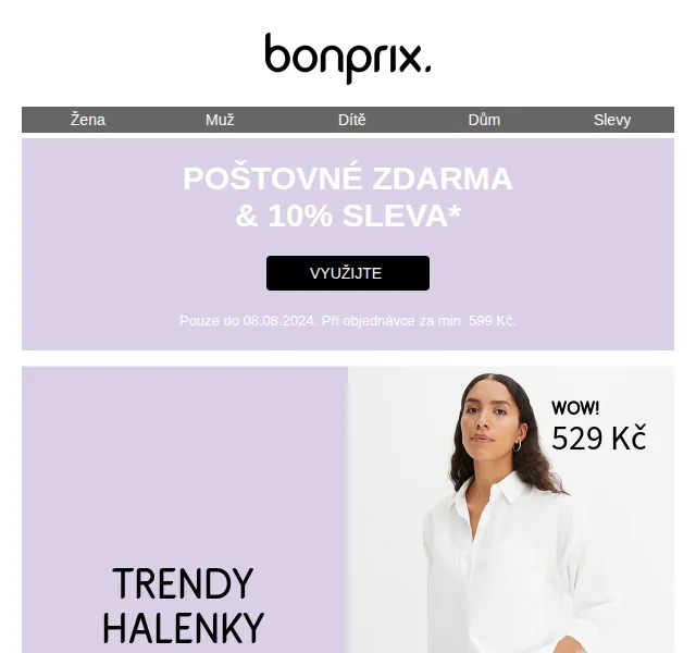 bonprix: 10% sleva a poštovné zdarma – červenec 2026 | Nuslet.cz