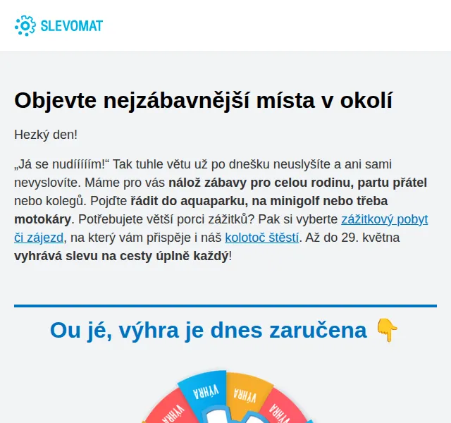Slevomat: Slevy na motokáry, minigolf a zájezdy – červen 2026 | Nuslet.cz