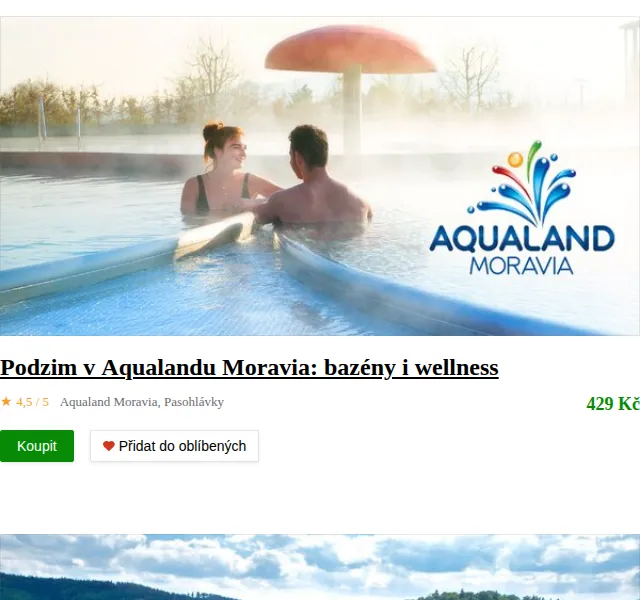 Slevomat: Podzim v Aqualandu Moravia od 429 Kč – červen 2026 | Nuslet.cz