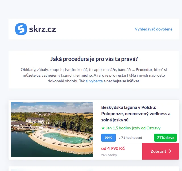 Vánoce na Skrz: Jarní restart s procedurami v ceně – červenec 2026 | Nuslet.cz