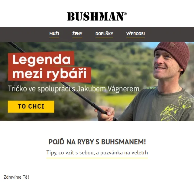 BUSHMAN: Slevy až 39 % na rybářské vybavení – červenec 2026 | Nuslet.cz