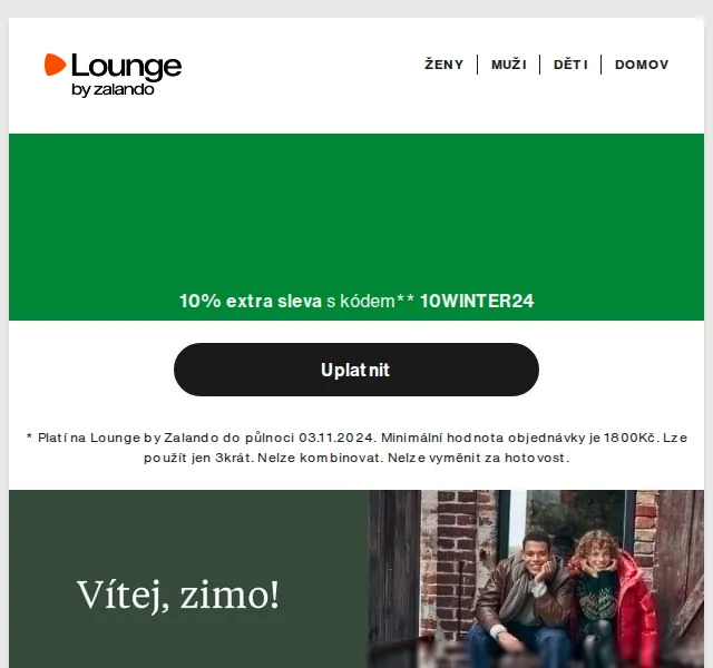Lounge by Zalando: Zimní výprodej Nike, Columbia – 10 % sleva – červenec 2026 | Nuslet.cz