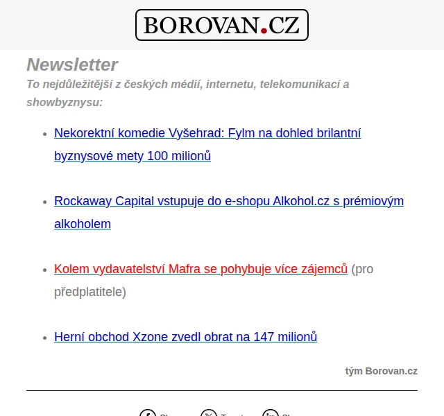 Aleš Borovan: Vyšehrad:Fylm – rekordní tržby a byznys novinky – červen 2026 | Nuslet.cz