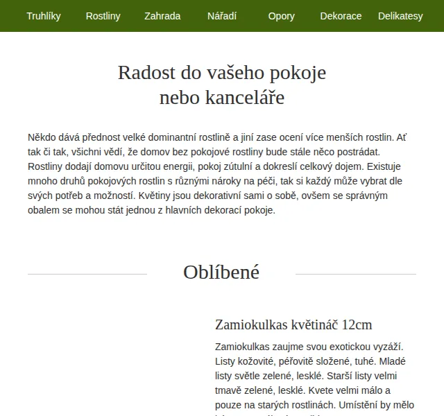 Truhlíkov.cz: Pokojové rostliny od 169 Kč – červen 2026 | Nuslet.cz
