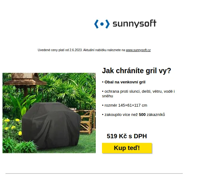 Sunnysoft: Gril, teploměr, úložiště i chlazení – červenec 2026 | Nuslet.cz