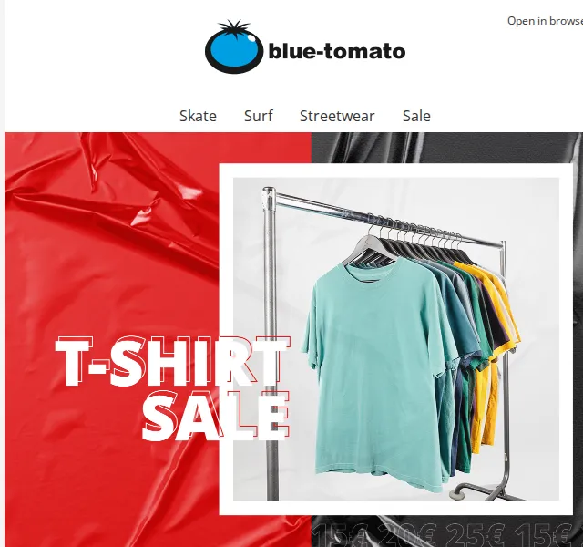 BLUE TOMATO: Trička od 369 Kč – červen 2026 | Nuslet.cz