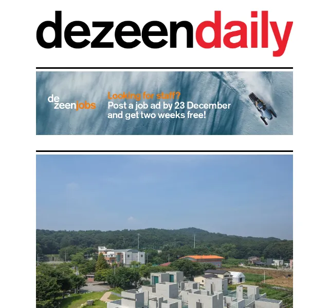 Dezeen Daily: Novinky z architektury a designu – červenec 2026 | Nuslet.cz