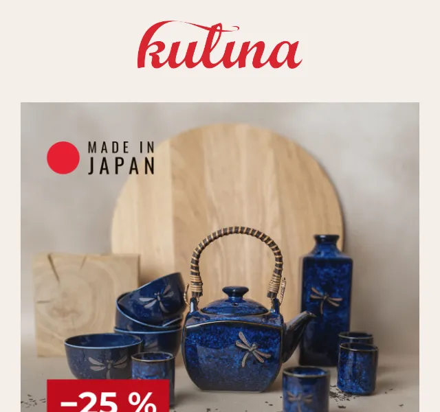 KULINA.cz: japonská keramika Made in Japan –25 % – červenec 2026 | Nuslet.cz