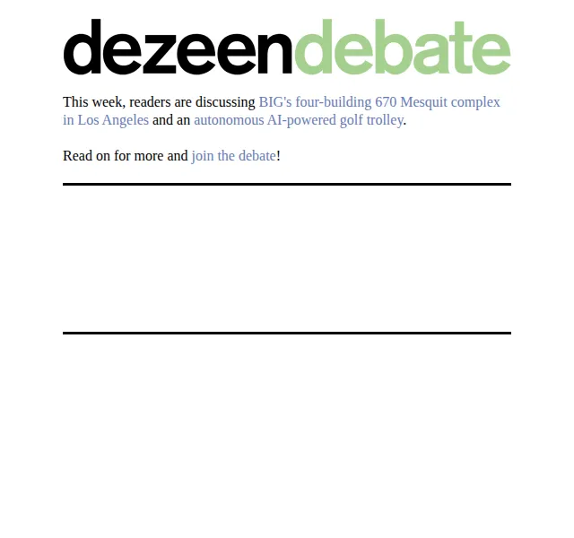 Dezeen Daily: kontroverzní stavby z července 2026 | Nuslet.cz