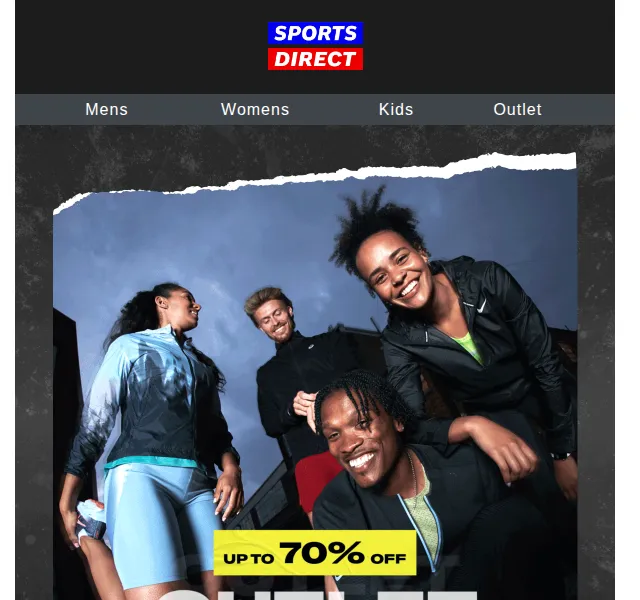 Sportsdirect.com: Až 70% sleva v Outlet Nike, Adidas – červen 2026 | Nuslet.cz