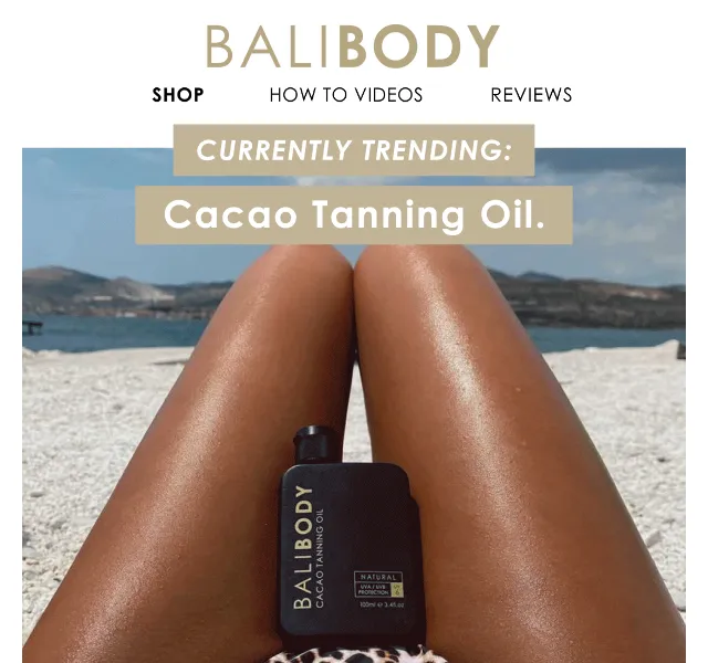 Bali Body: Cacao Tanning Oil s dopravou zdarma – červen 2026 | Nuslet.cz