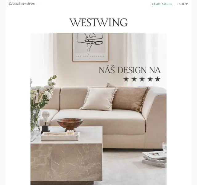 Westwing: Bestselery Westwing Collection s hodnocením 5 hvězdiček – červen 2026 | Nuslet.cz