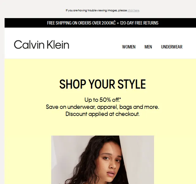 Calvin Klein: Sleva až 50 % na módu a doplňky – červen 2026 | Nuslet.cz