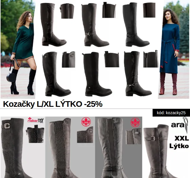 Eliteshoes: kozačky mínus 25% – červenec 2026 | Nuslet.cz