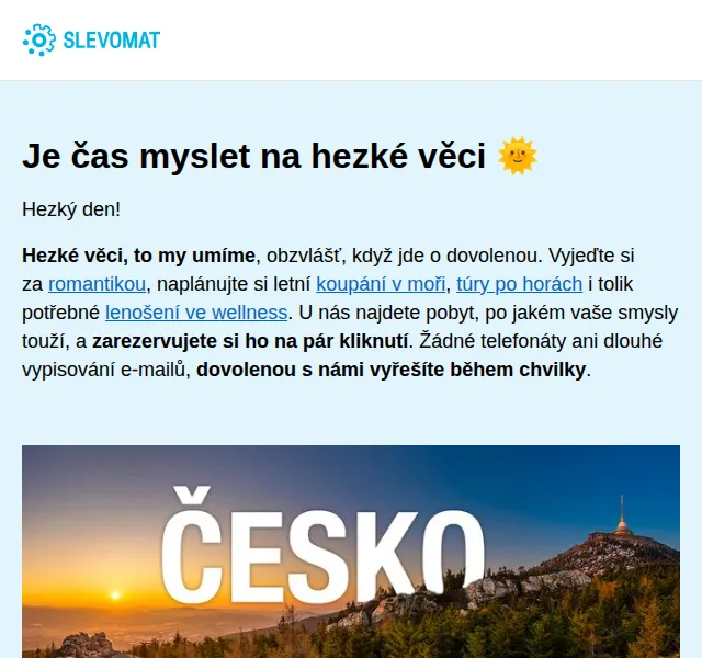 Slevomat: first minute hotely po celém Česku – červen 2026 | Nuslet.cz