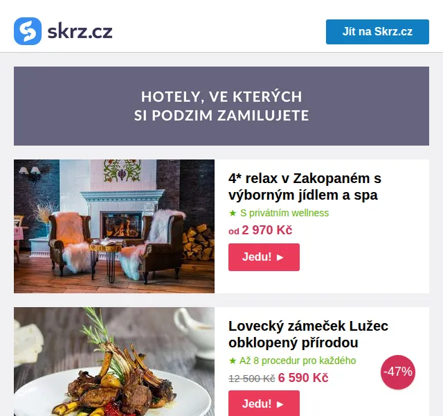 Vánoce na Skrz: Top pobyty na podzim – červenec 2026 | Nuslet.cz